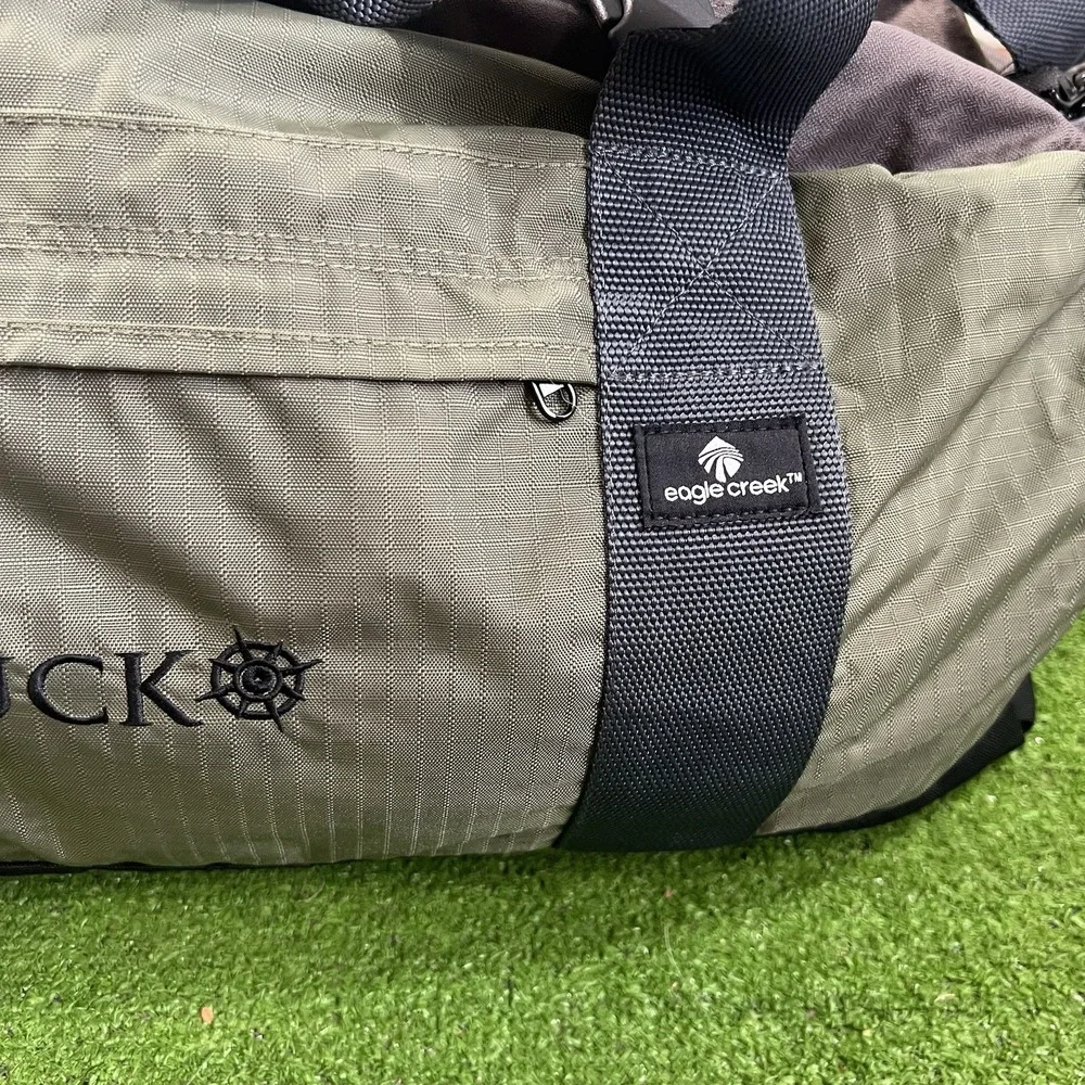 Tauck Duffle Bag LG Weekender Bag Ripstop Grey Olive Drab Carry On Travel Bag